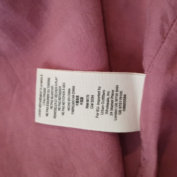 Free people dusty pink micro mini skirt lined  faux leather with zipper - Picture 7 of 9